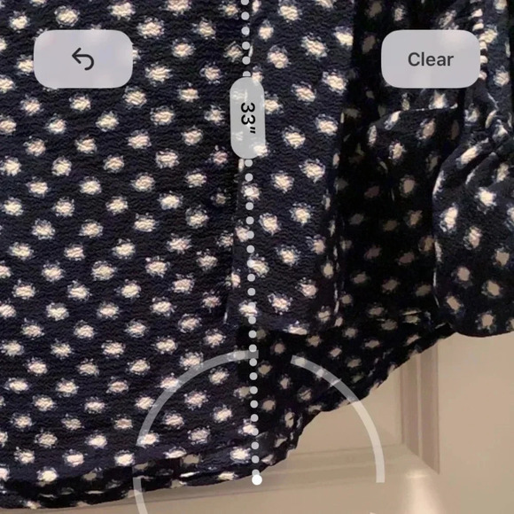 Ava & Viv Top Navy Polka Dot Balloon Sleeve Size 4X New - Picture 10 of 12